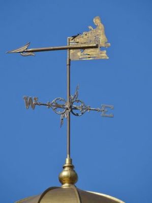 Weathervane 2
Shown without the top of the loom, which broke off after 80+ years of exposure to the elements.
