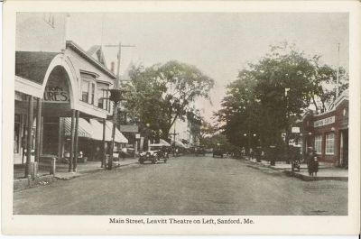 Main St
Leavitt Theater on the left.
